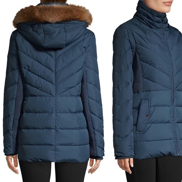 Michael Kors
Faux Fur-Trim Hooded Parka Dark Chambray - Picture 4 of 7